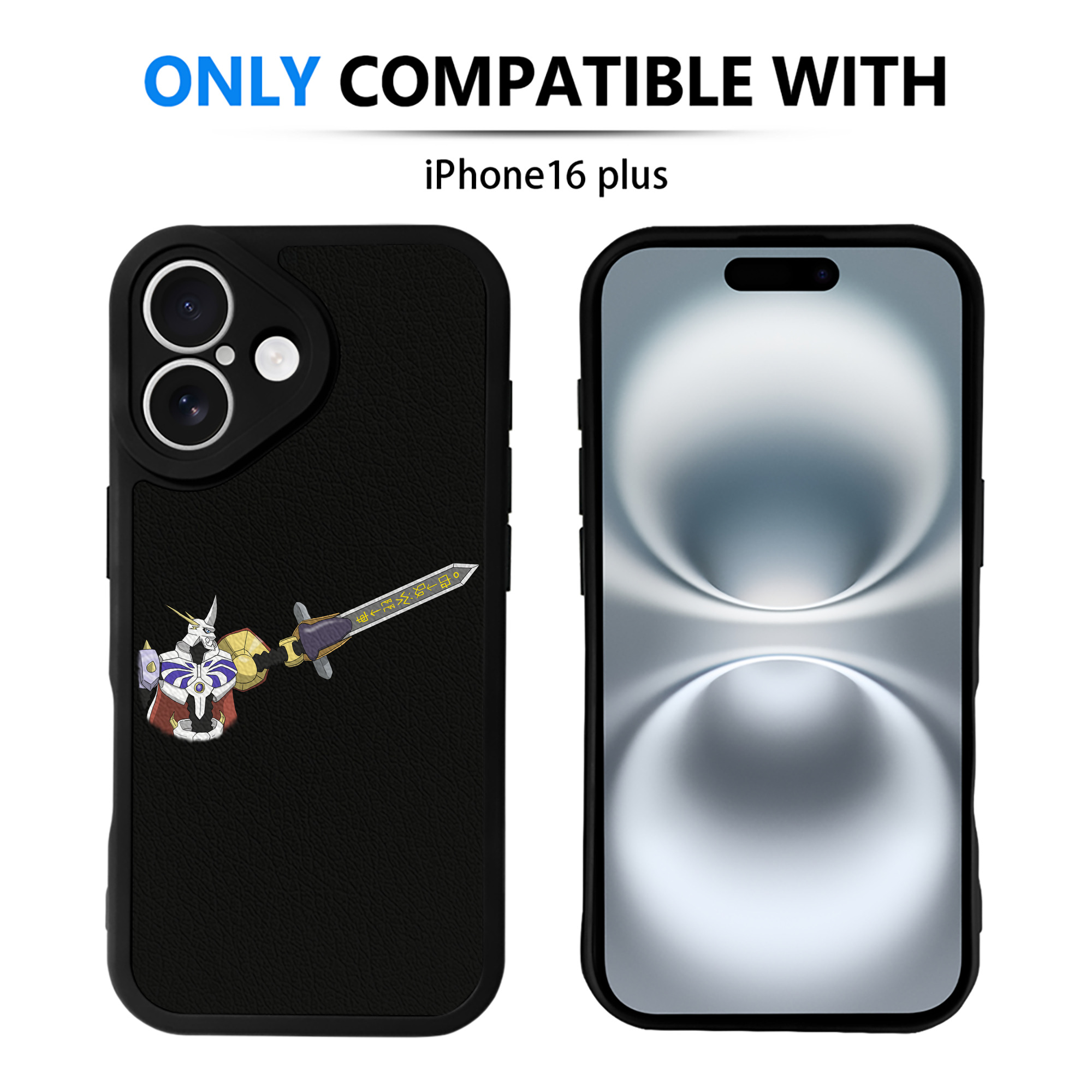 （画像用） Digimon デジタルモンスター/デジモン 【iPhone 16シリーズ対応】シリコンスマホケース（レザー調） 材質：シリコン